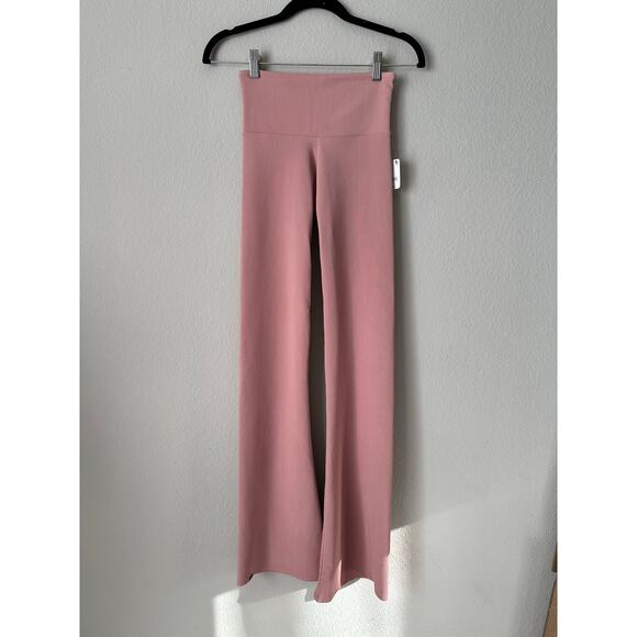 Free People Movement x Onzie Ribbed Slim Flare Leg Dance Leggings Pink Size XS - Picture 4 of 9